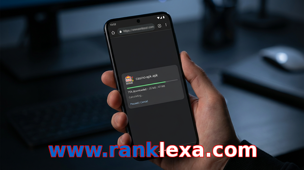 Main screen of Www.ranklexa.com apk page for PK players