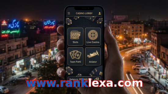 Main screen of Www.ranklexa.com app page for PK players